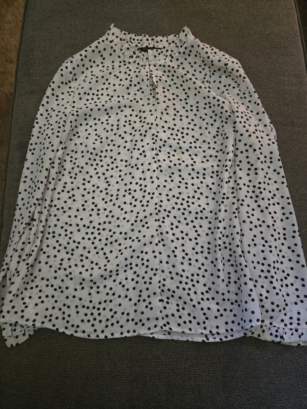 Banana Republic White Polka Dot Blouse